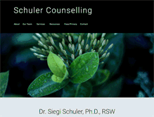 Tablet Screenshot of drschulercounselling.com